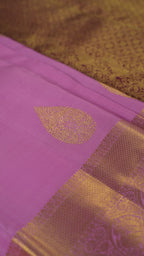 Pink Pure Silk Kanchipuram Pattu Saree with Pink Border