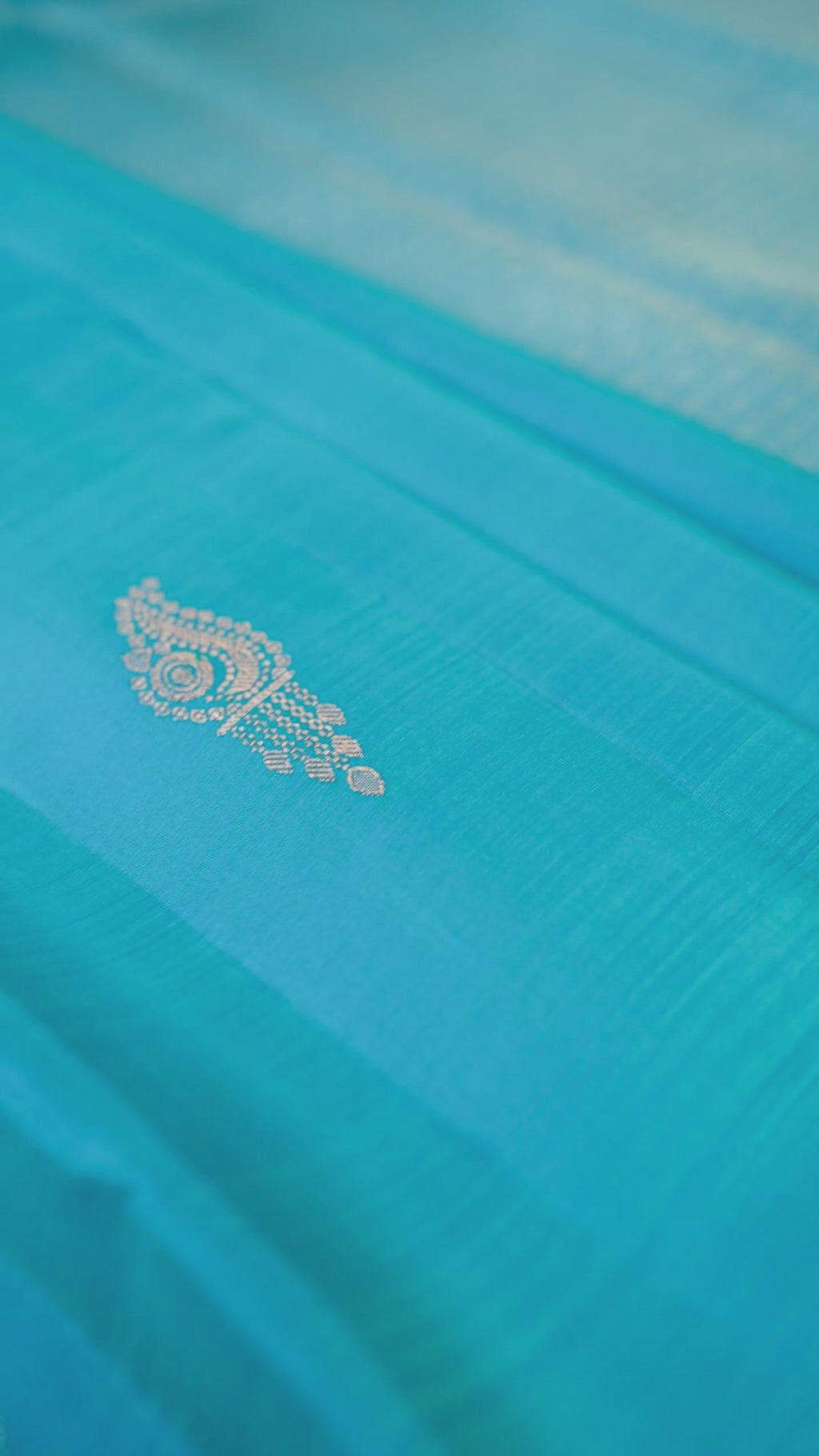Blue & Green Pure Silk Kanchipuram Pattu Saree