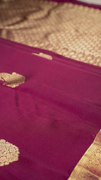 Rani Pink Pure Silk Kanchipuram Pattu Saree with Rani Pink Border
