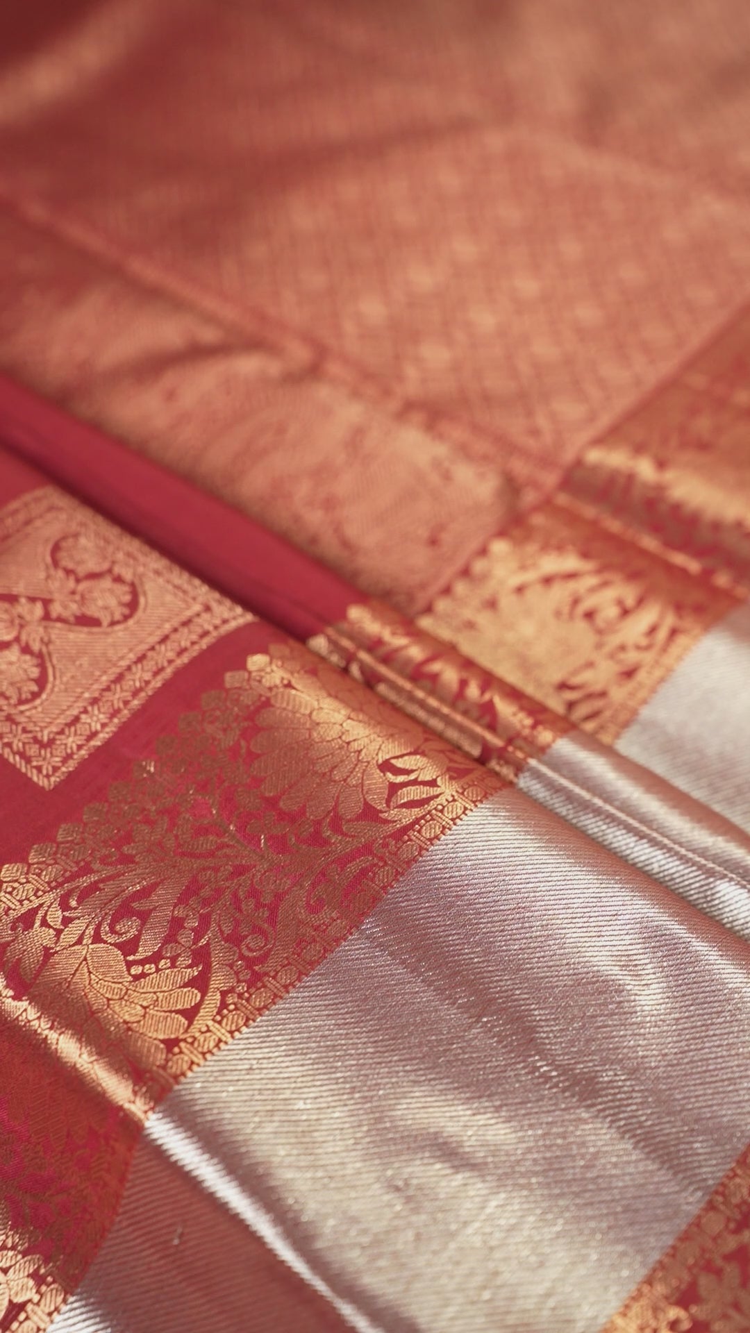 Maroon Pure Silk Kanchipuram Pattu Saree with Maroon Border