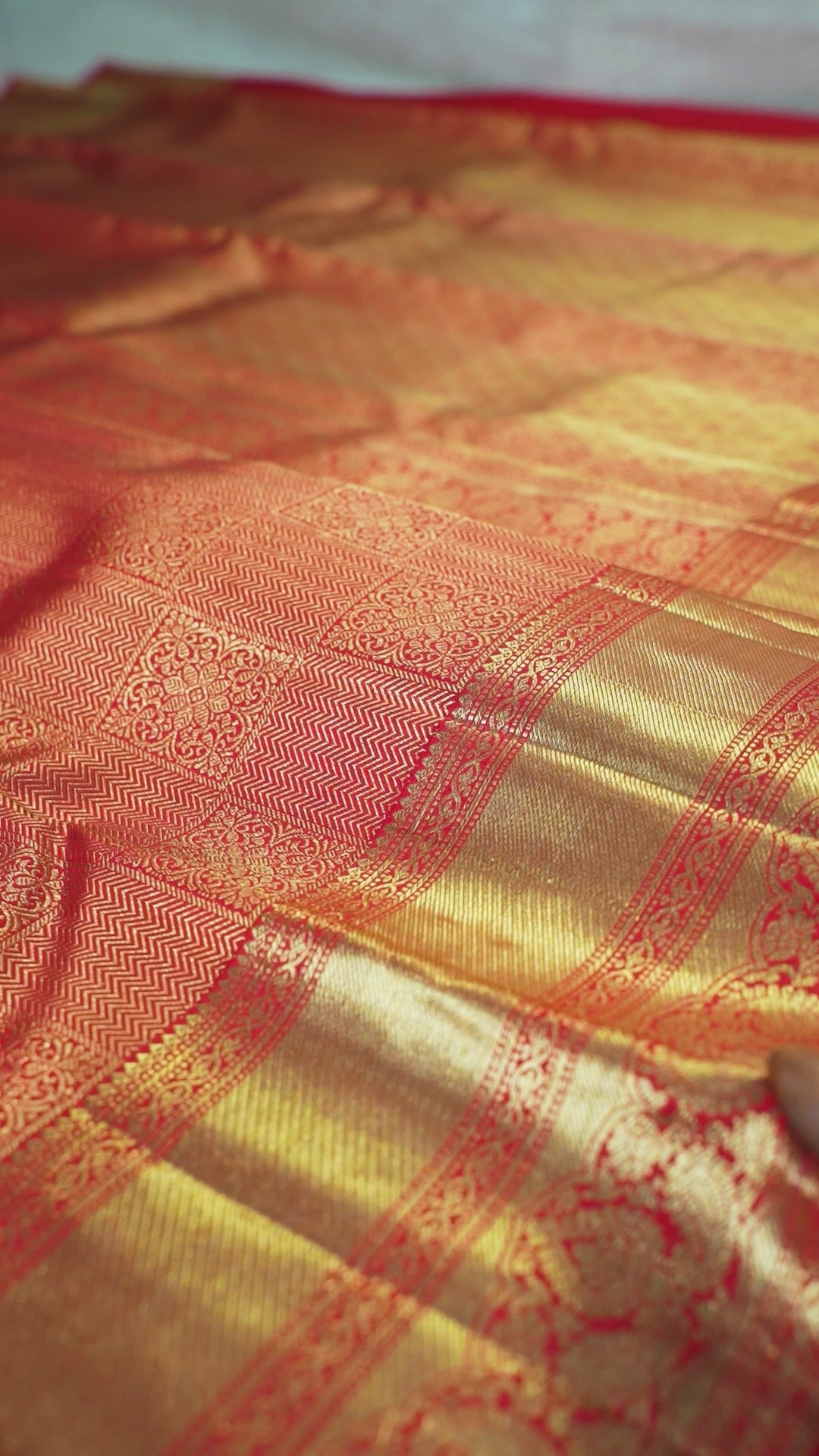 Red Pure Silk Kanchipuram Pattu Saree