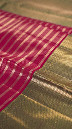 Rani Pure Silk Kanchipuram Pattu Saree with Green Border
